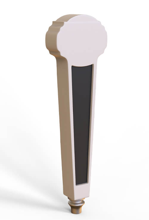 Resin Beer Tap Handle with Built-in Chalkboard