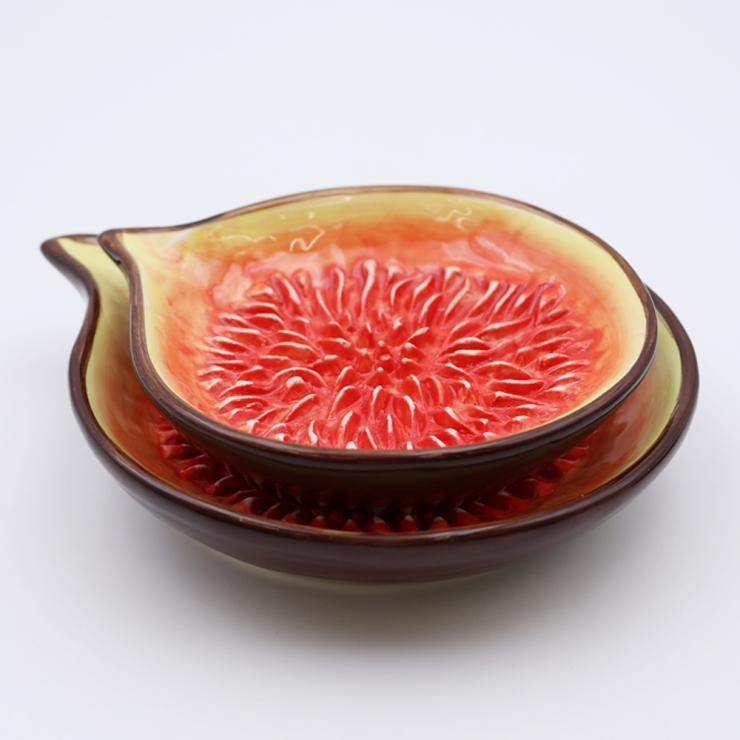 Brown Fig Seed Ceramic Grinder Plate