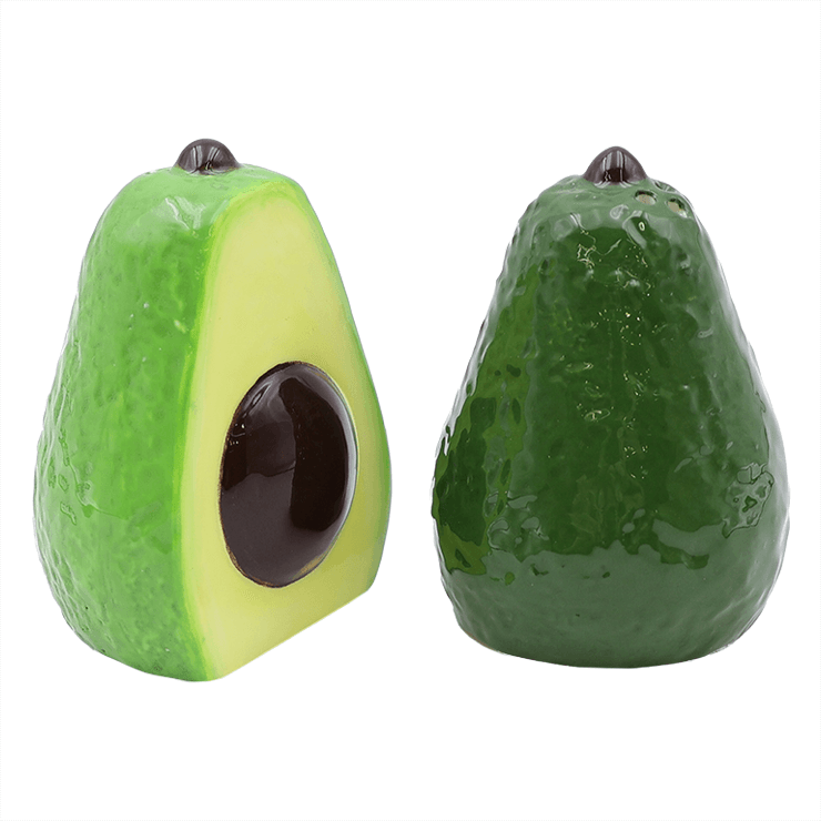 Ceramic Avocado Salt and Pepper Shakers