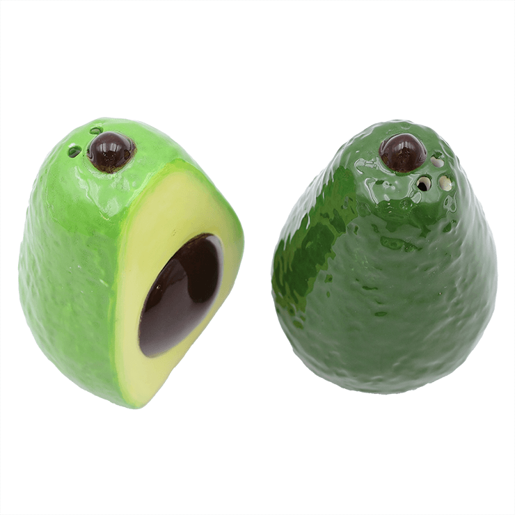 Ceramic Avocado Salt and Pepper Shakers