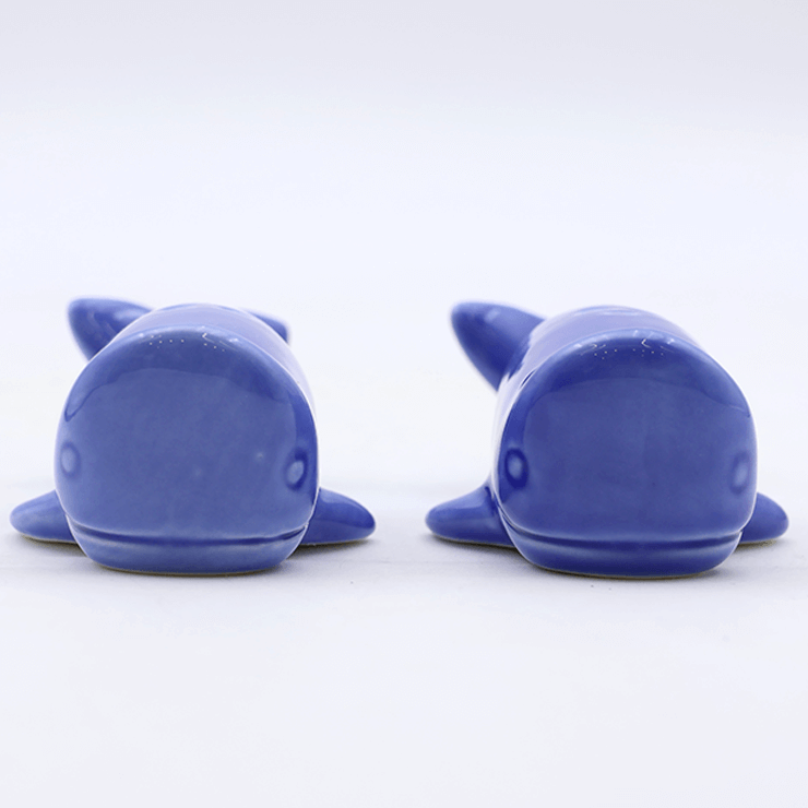 Ceramic Blue Whale Salt and Pepper Shakers