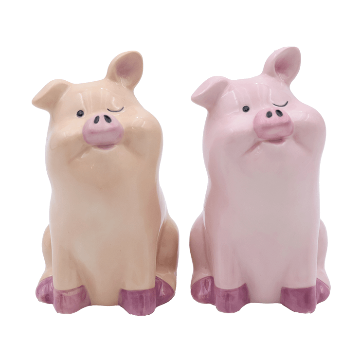 Ceramic Pig Salt & Pepper Shakers