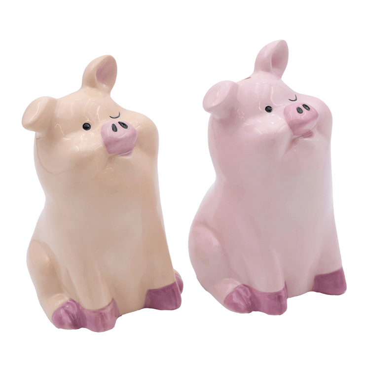 Ceramic Pig Salt & Pepper Shakers