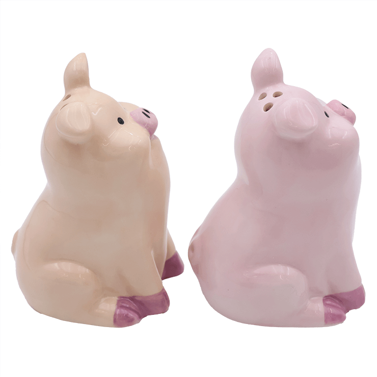 Ceramic Pig Salt & Pepper Shakers