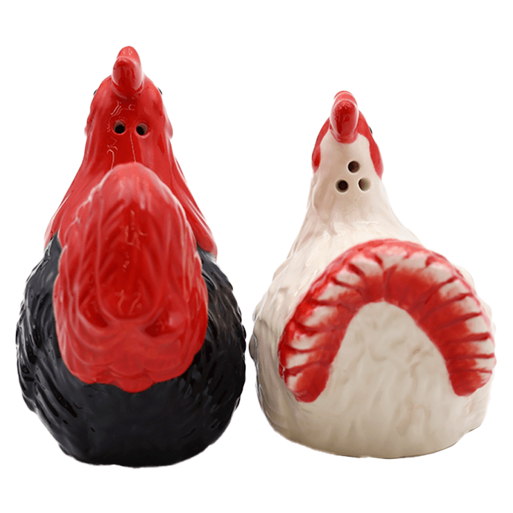 Ceramic Rooster Salt & Pepper Shakers