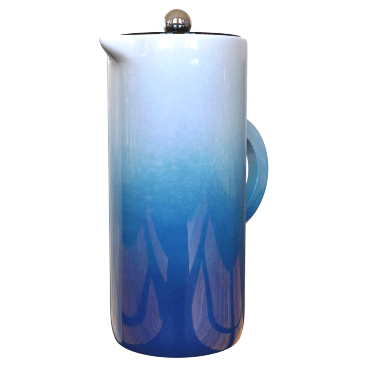 Blue Gradient Ceramic French Coffee Press