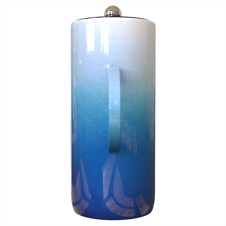 Blue Gradient Ceramic French Coffee Press
