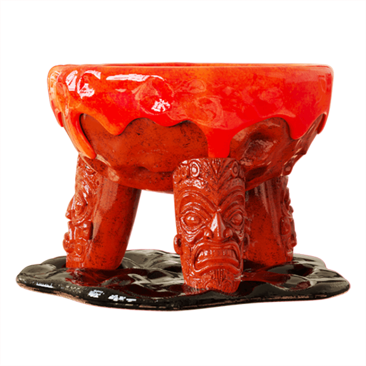 Volcano Ceramic Tiki Bowl