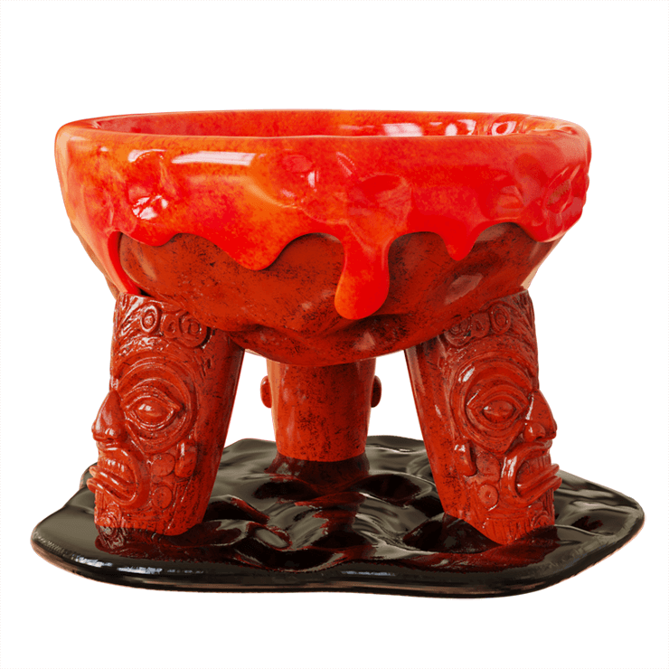 Volcano Ceramic Tiki Bowl