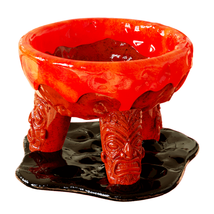 Volcano Ceramic Tiki Bowl