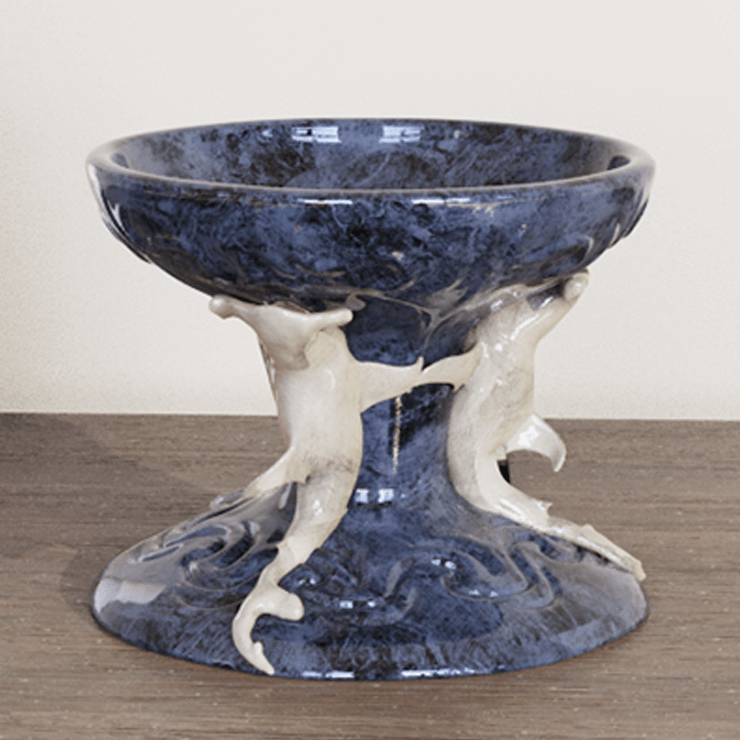 Hammerhead Shark Ceramic Tiki Bowl