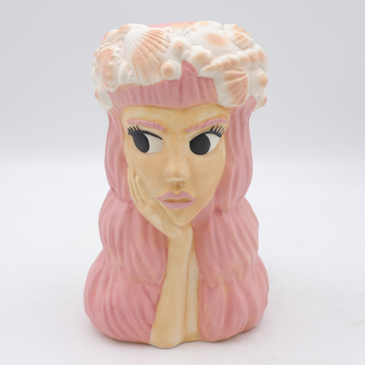 Seashell Goddess Ceramic Tiki Mug