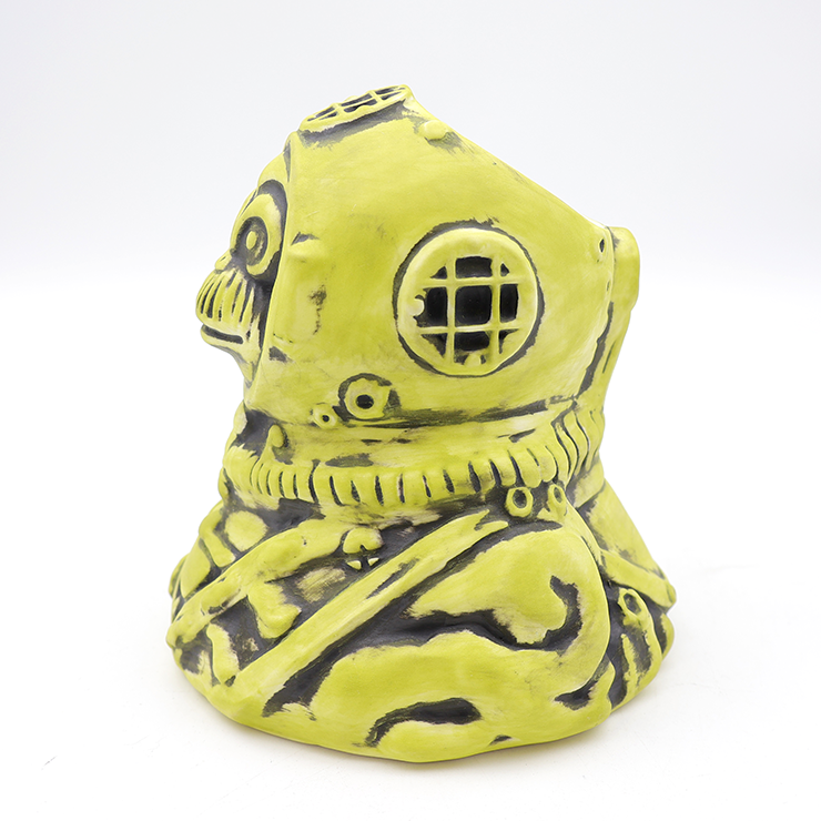 Diver Monkey Ceramic Tiki Mug