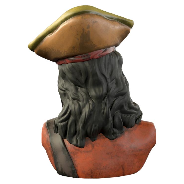 Skeleton Pirate Captain Ceramic Tiki Mug