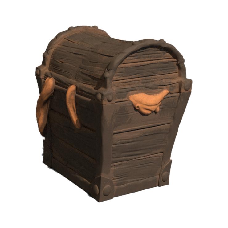 Kraken/Octopus Tentacle Treasure Crate Ceramic Tiki Mug