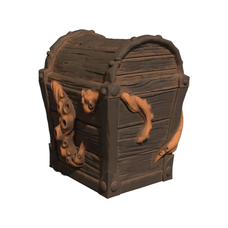 Kraken/Octopus Tentacle Treasure Crate Ceramic Tiki Mug