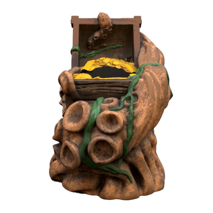 Treasure Chest, Skull Reef & Octopus Tentacle Ceramic Tiki Mug