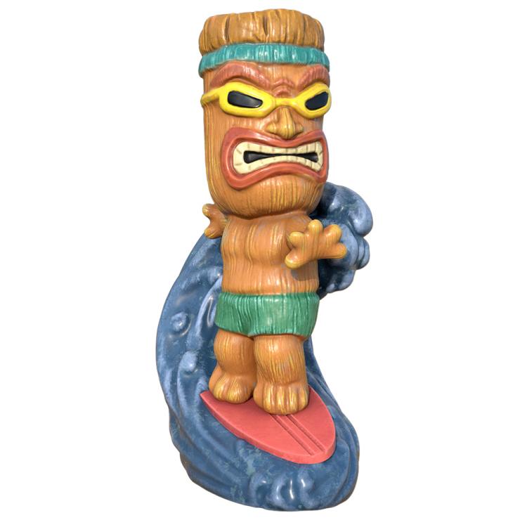 Surfer Tiki Mug - Green Wave Edition