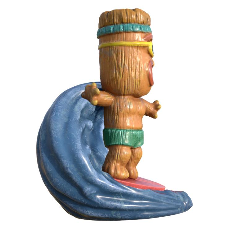 Surfer Tiki Mug - Green Wave Edition