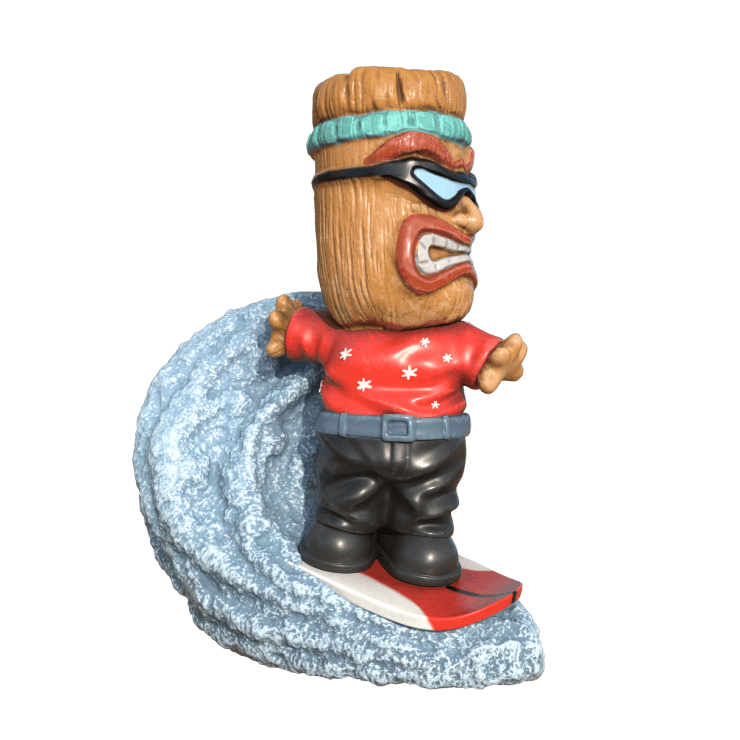 Ski Tiki Mug - Red Winter Edition