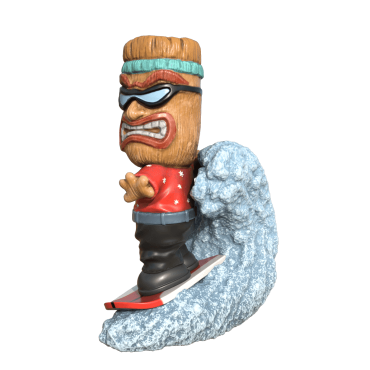 Ski Tiki Mug - Red Winter Edition