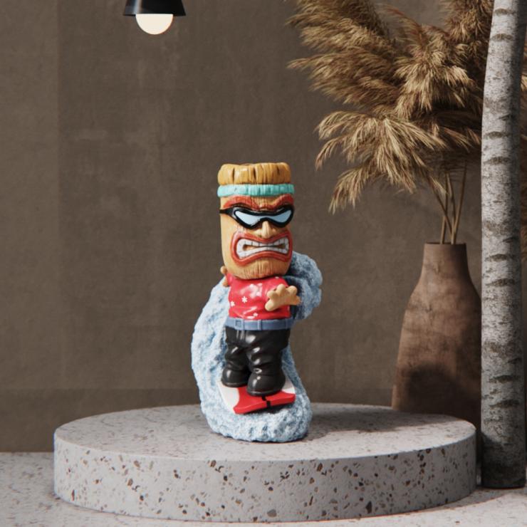 Ski Tiki Mug - Red Winter Edition