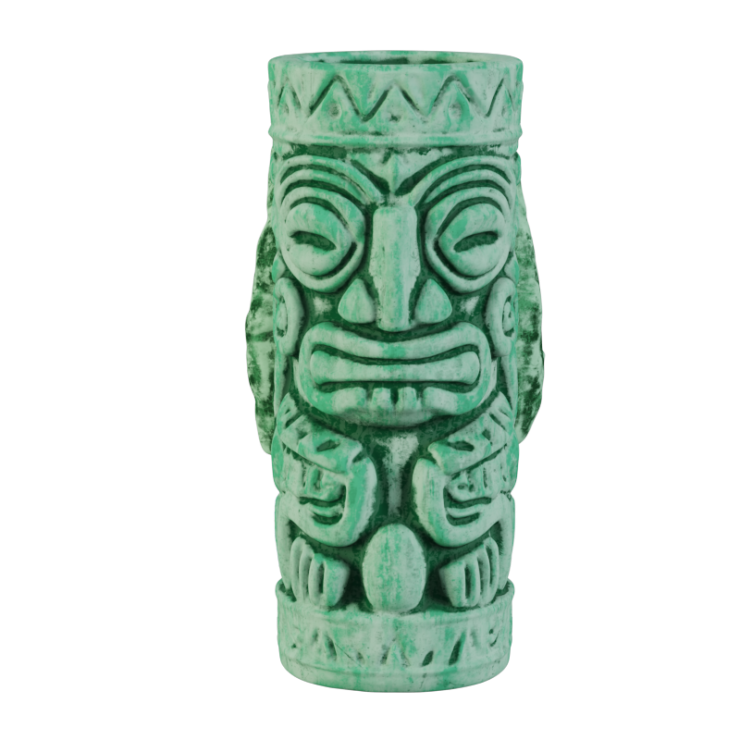 Sea Turtle Totem Tiki Mug - Green Finish