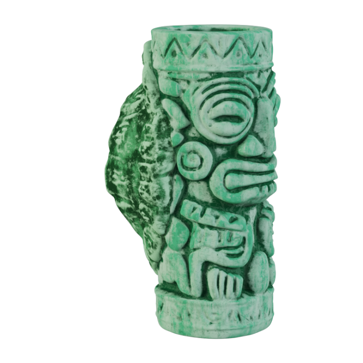Sea Turtle Totem Tiki Mug - Green Finish