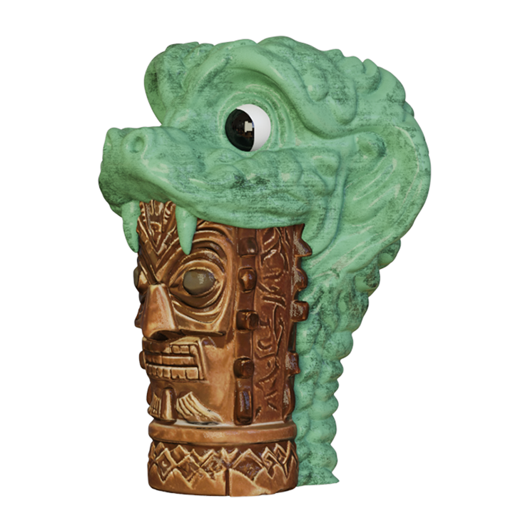Serpent Guardian Tiki Mug