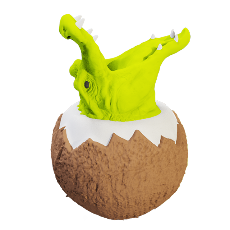 Hatching Crocodile Ceramic Mug