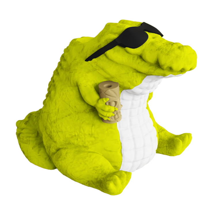 Cool Crocodile Tiki Mug with Sunglasses