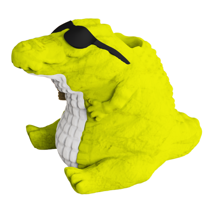 Cool Crocodile Tiki Mug with Sunglasses