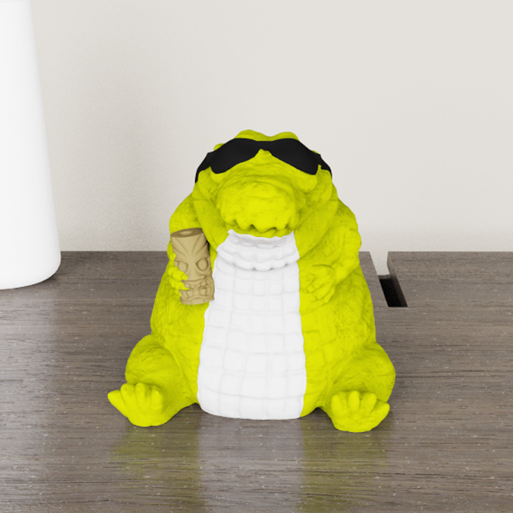 Cool Crocodile Tiki Mug with Sunglasses