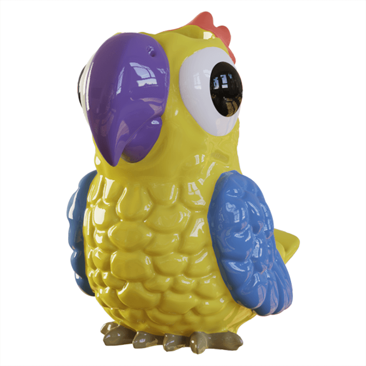 Tropical Parrot Tiki Mug