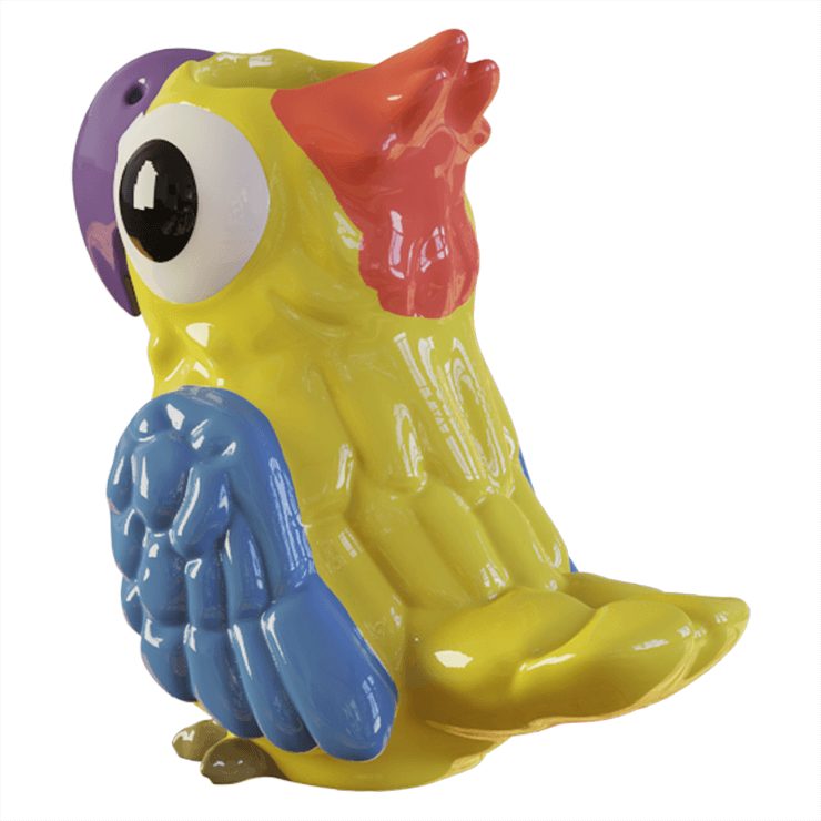 Tropical Parrot Tiki Mug