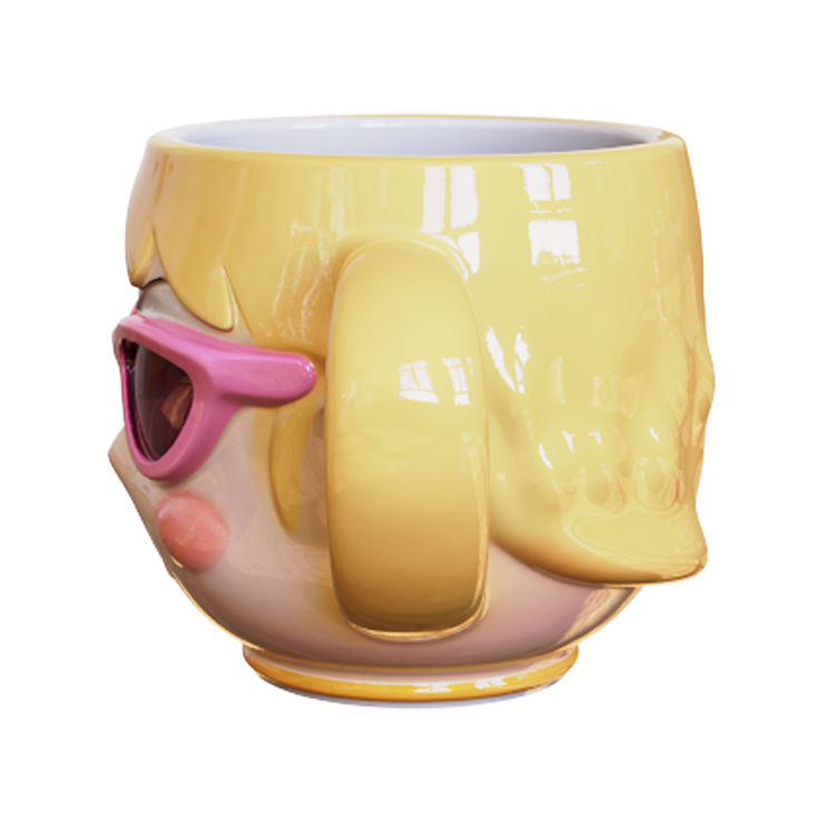 Cool Blonde Ceramic Mug with Sunglasses