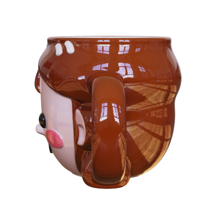 Sweet Smile Cartoon Girl Ceramic Mug