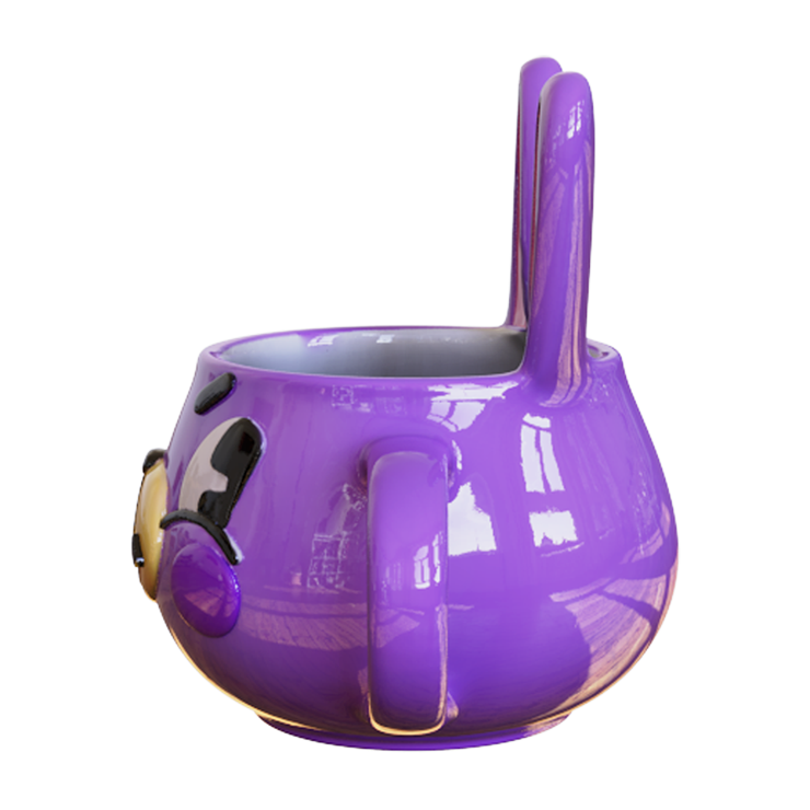 Bunny Groove Purple Rabbit Ceramic Mug