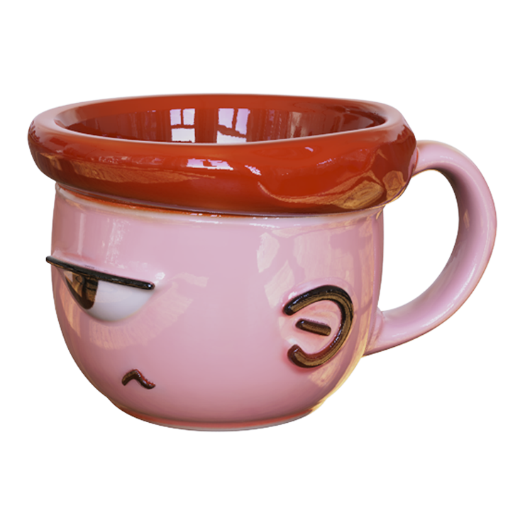 Sleepy Mood Lazy Face Ceramic Mug