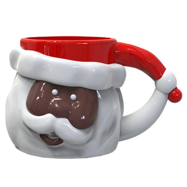 Playful Tilt-Head Santa Mug