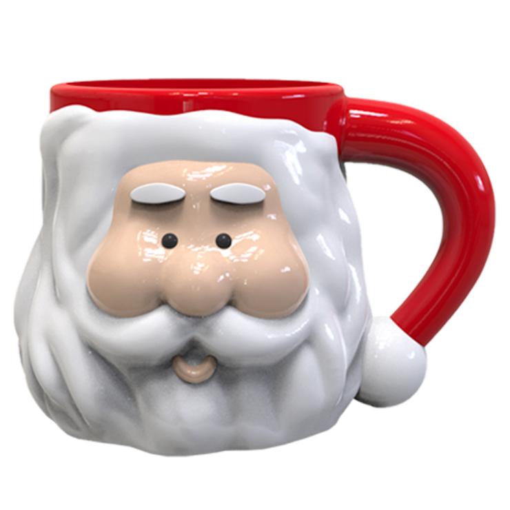 Classic Round-Nose Santa Mug