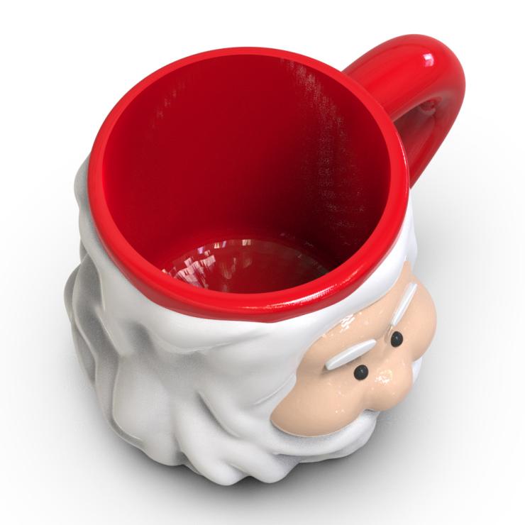 Classic Round-Nose Santa Mug