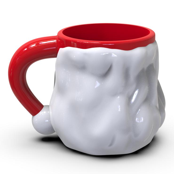 Classic Round-Nose Santa Mug