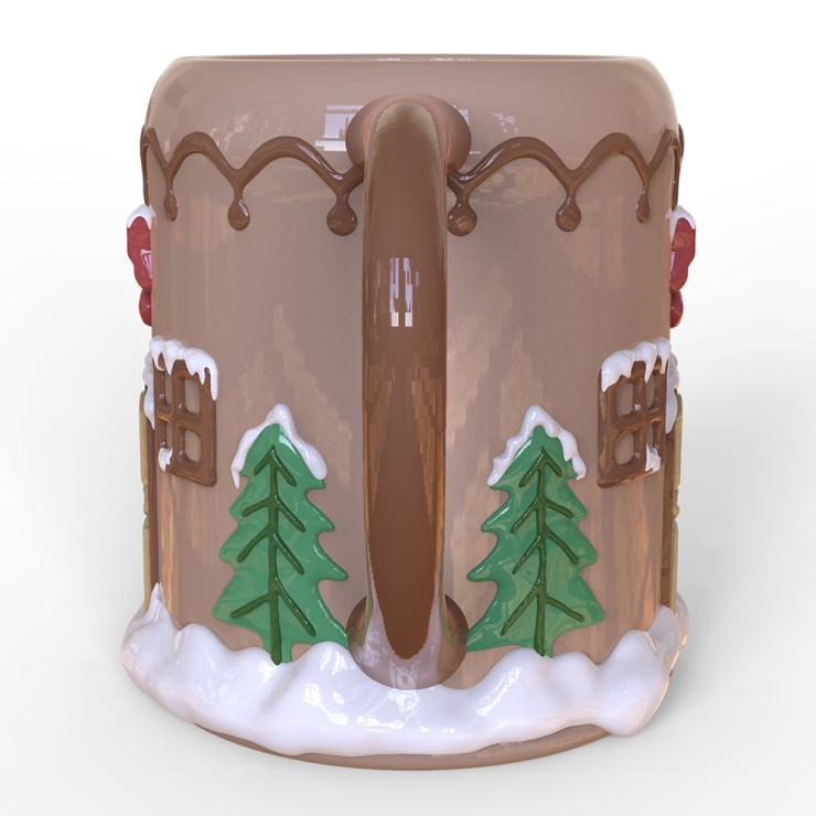 Cozy Winter Cottage Gingerbread Mug