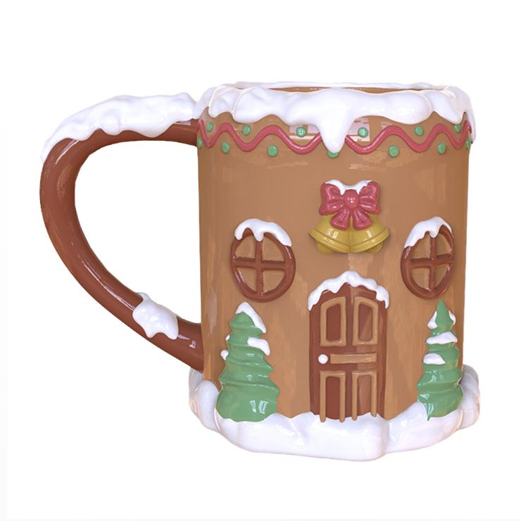 Gingerbread House Christmas Ceramic Mug