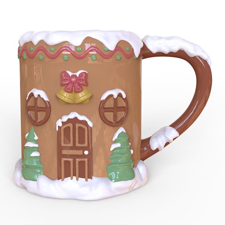 Gingerbread House Christmas Ceramic Mug