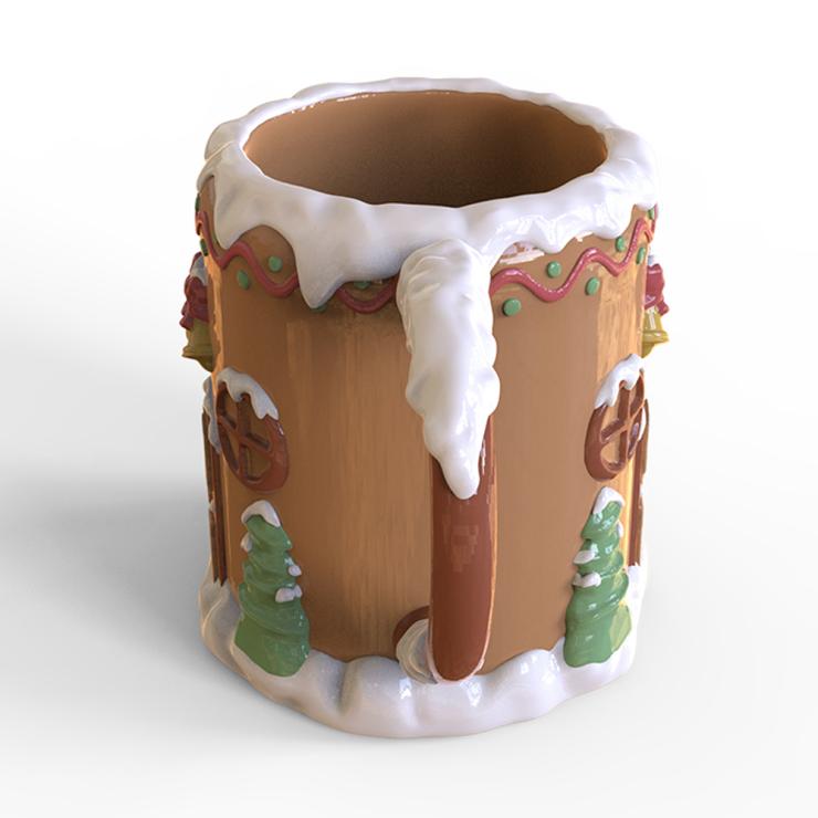 Gingerbread House Christmas Ceramic Mug