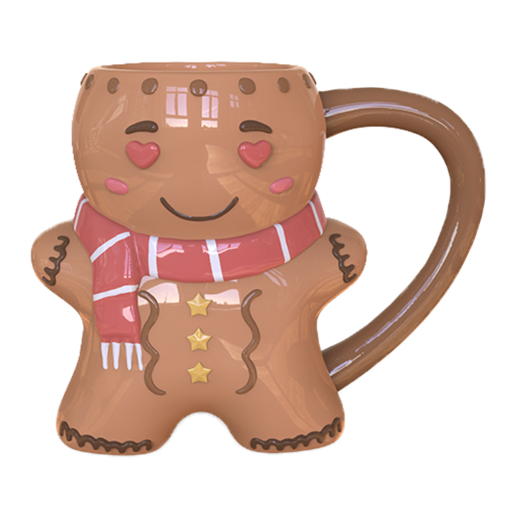 Cozy Winter Scarf Gingerbread Mug