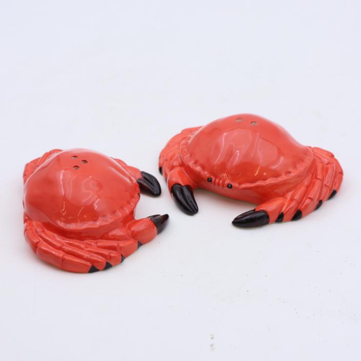 Crab Ceramic Salt and Pepper Shakers