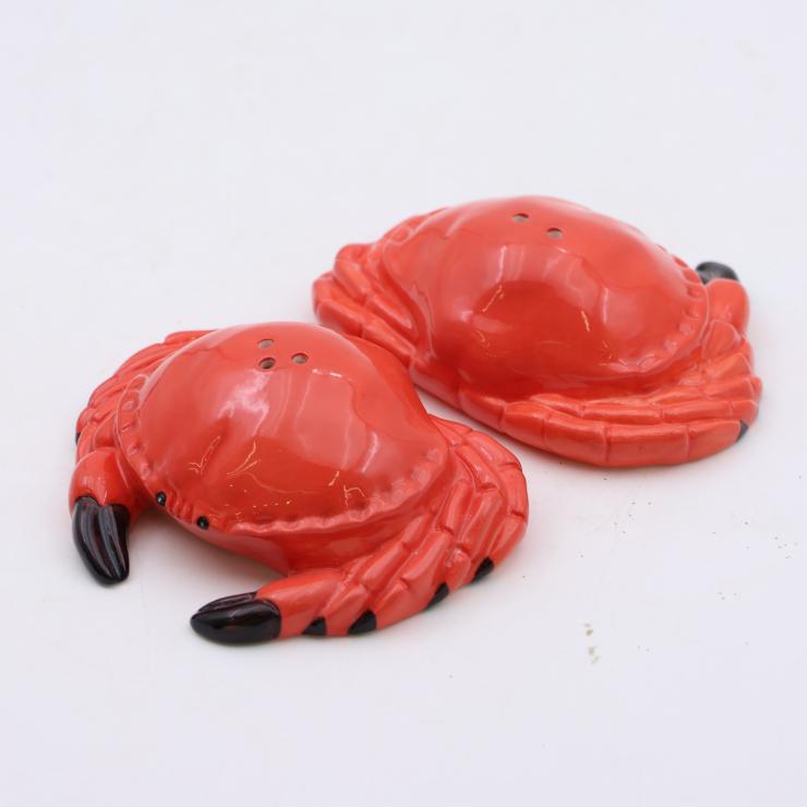 Crab Ceramic Salt and Pepper Shakers